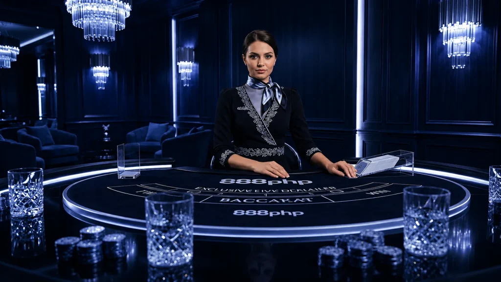 Exclusive dealer at a luxury casino
