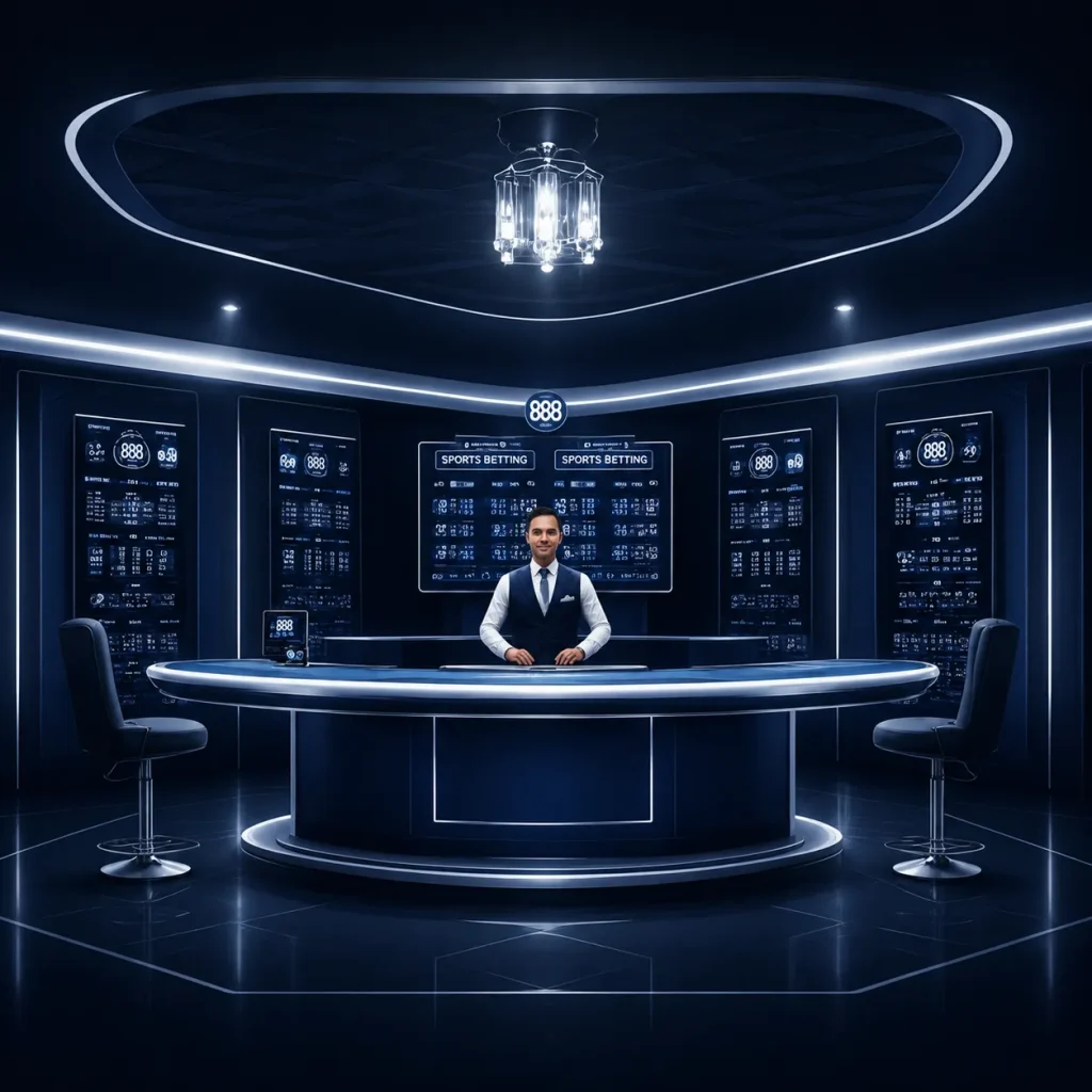 Futuristic casino sportsbook studio Futuristic casino sportsbook studio