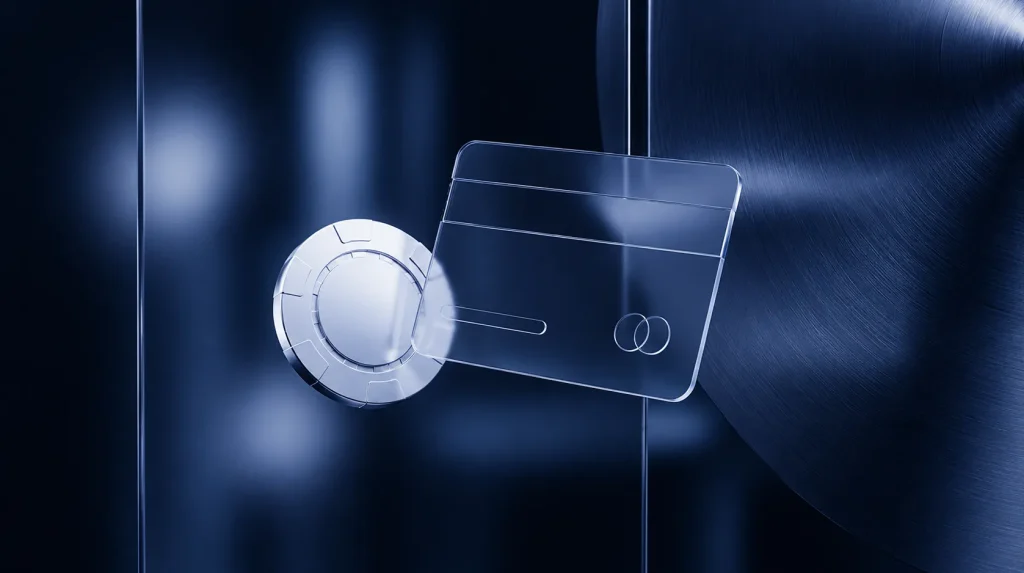 Futuristic tech and finance design