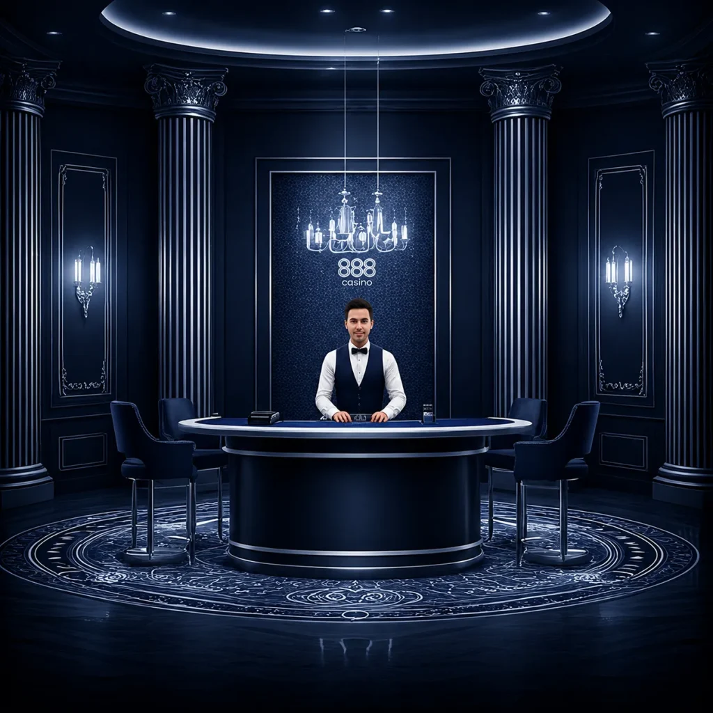 Luxurious casino interior with elegant design