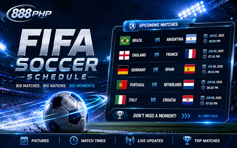 play fifa soccer schedule